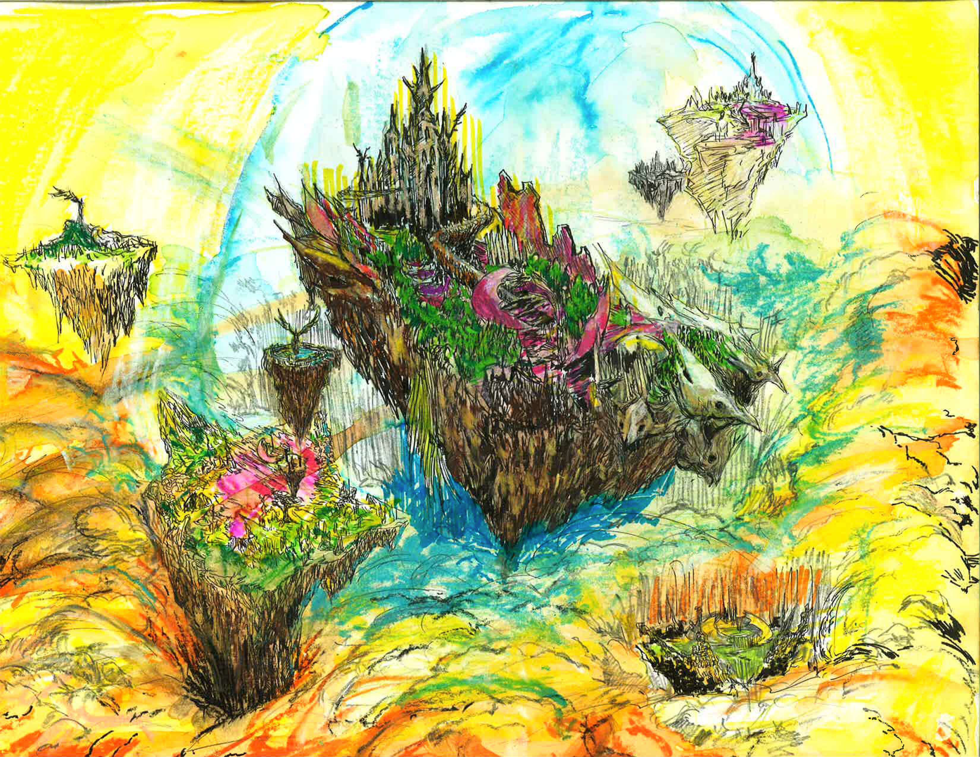 Zahano Isle, drawing