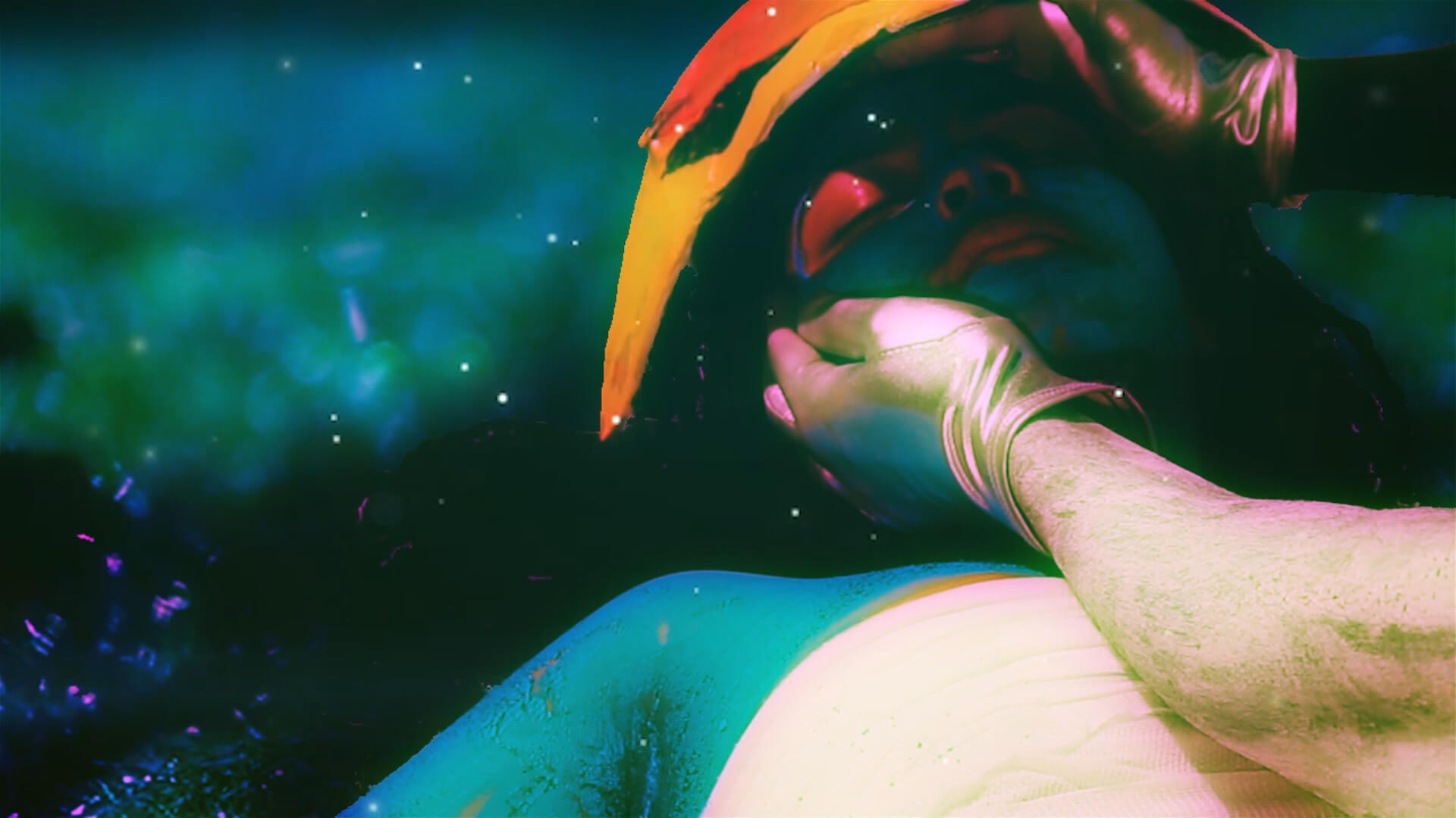 Daughter and father animation still