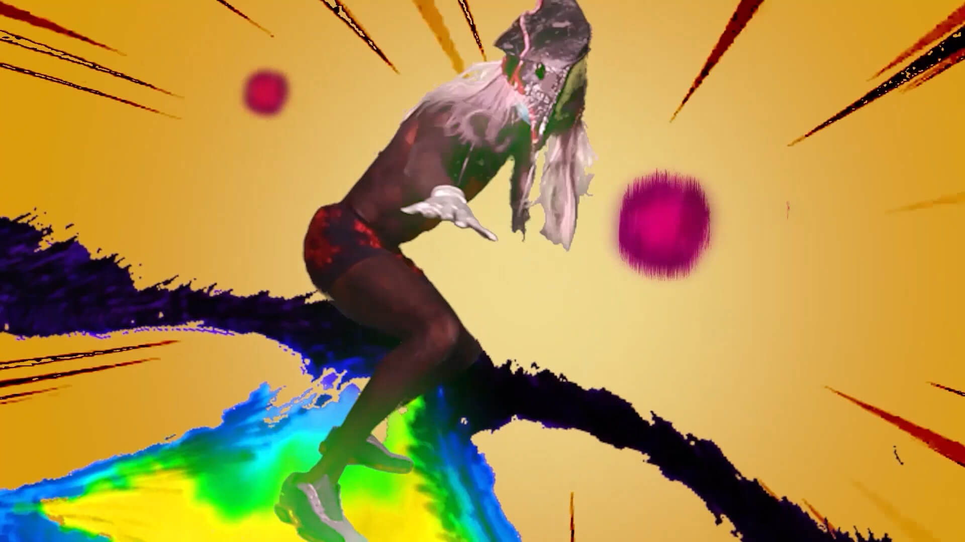 Swordsurfing in the sky animation still